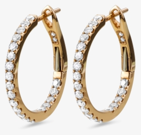 Diamond Earrings In 18k Rose Gold - Diamond Earrings Jewellery Hd, HD Png Download, Transparent PNG