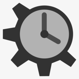 Gear Clock Icon Png Clipart , Png Download - Clock Gear Icon Circle Png, Transparent Png, Transparent PNG