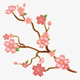 Svg Library Stock Cherry Blossoms Clipart - Cherry Blossom Flower Svg, HD Png Download, Transparent PNG