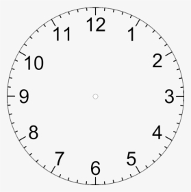 Free Download Clock Template With Hands Clipart Clock - Circle, HD Png Download, Transparent PNG