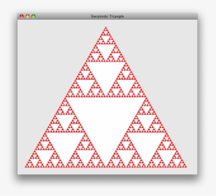 Pink Triangle Png -sierpinski - Famous Fractals, Transparent Png, Transparent PNG
