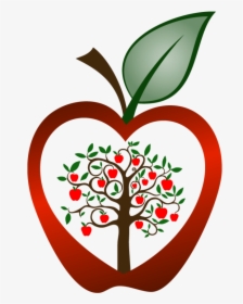 Apple Puns For Teachers - Clip Art Apple Tree Black And White, HD Png Download, Transparent PNG