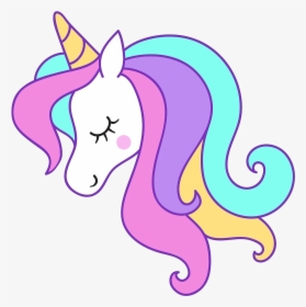 Cute Unicorn Head Clipart, HD Png Download, Transparent PNG