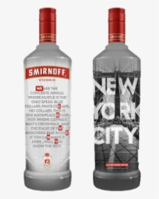 Smirnoff Nyc Label Vodka - Smirnoff Local Bottle, HD Png Download, Transparent PNG