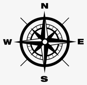 Compass With Earth Cardinal Points Directions - Compass Png, Transparent Png, Transparent PNG