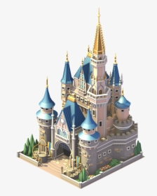 Disney Cinderella Castle 2x - Png Transparent Background Castles, Png Download, Transparent PNG