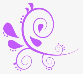 Svg Swirls Lavender - Border Design For Project File, HD Png Download, Transparent PNG