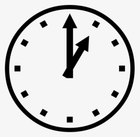 Clock Icon Web Icons - Silhouette Of Clock, HD Png Download, Transparent PNG