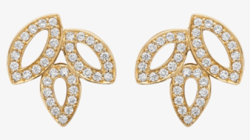 Small Gold And Diamond Earrings, HD Png Download, Transparent PNG