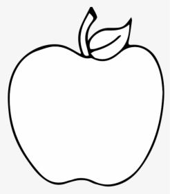 Black And White Apple Drawing Clip Art - Black And White Apple Silhouette Clip Art, HD Png Download, Transparent PNG