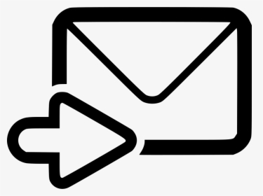 E Send Letter Envelope Stamp Postal - Send Clipart Black And White, HD Png Download, Transparent PNG