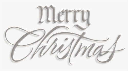 Merry Christmas Silver Snow Text - Merry Christmas Text Transparent, HD Png Download, Transparent PNG