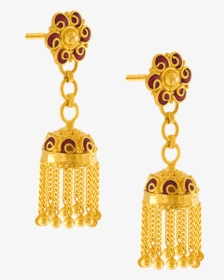 22k Yellow Gold Earrings - Gold Jewellery Earrings Png, Transparent Png, Transparent PNG