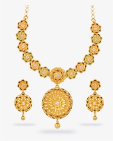 Jewel Set Png Transparent - Hd Gold Necklace Set Png, Png Download, Transparent PNG