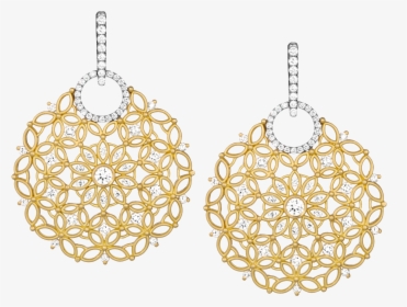 Gold Earrings Png, Transparent Png, Transparent PNG