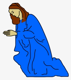 Prayer Praying Asking God Clip Art At Vector Clip Art - Mary Praying Clip Art, HD Png Download, Transparent PNG
