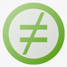 Green Not Equal Sign Logo, HD Png Download, Transparent PNG