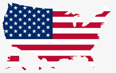 America, United States, Map, Flag, Us, Usa - Map Of Usa With Flag, HD Png Download, Transparent PNG
