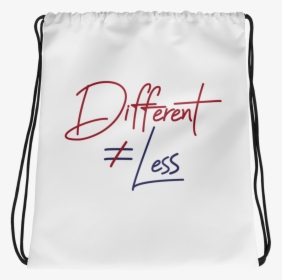 Different Does Not Equal Less Drawstring Bag - Messenger Bag, HD Png Download, Transparent PNG