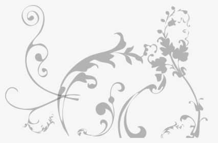 Transparent Simple Swirl Png - Silver Swirls With Transparent Background, Png Download, Transparent PNG