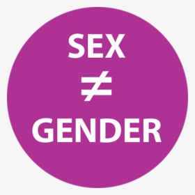 Sex Not Equal To Gender Button - Sex Is Not Gender, HD Png Download, Transparent PNG