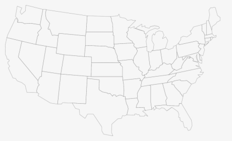 Usa State Boundaries Lower48 High Resolution Blank United States Map Hd Png Download Transparent Png Image Pngitem