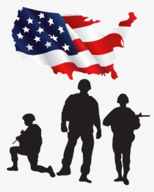 United States Soldier Salute Clip Art - Usa Soldier Vector, HD Png Download, Transparent PNG