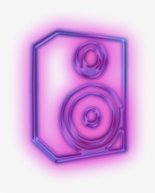 #ftestickers #icon #music #speaker #neon #purple - Neon Music Icon Png, Transparent Png, Transparent PNG