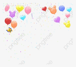 Transparent Confetti Background Vector Png - Background Animal For Birthday, Png Download, Transparent PNG