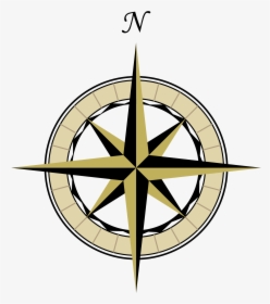Compass Clipart - Vintage Compass Rose Transparent Background, HD Png Download, Transparent PNG