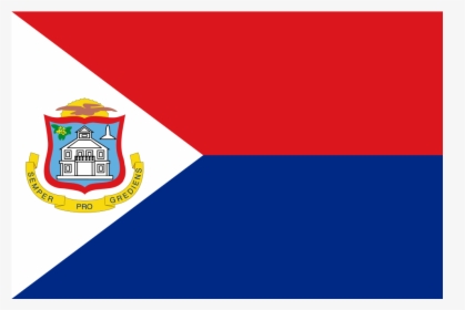 Sx Sint Maarten Dutch Part Flag Icon - Sint Maarten Flag Map, HD Png Download, Transparent PNG