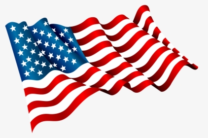 Flag Of The United States Clip Art - Flying American Flag Vector, HD Png Download, Transparent PNG