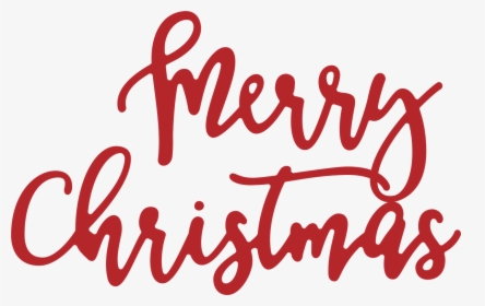 Merry Christmas Word Svg Cut File - Merry Christmas Word, HD Png Download, Transparent PNG