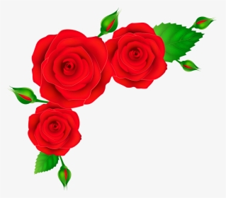 Red Roses Corner Transparent Png Clip Art Image, Png Download, Transparent PNG