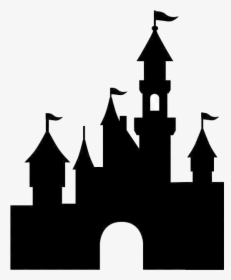 Sleeping Beauty Castle Silhouette , Transparent Cartoons - Disney Castle Silhouette, HD Png Download, Transparent PNG