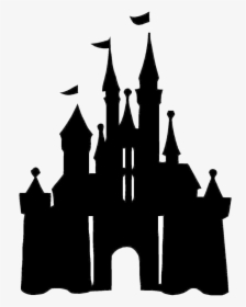 Disney Castle Silhouette , Transparent Cartoons - Disney Castle Silhouette, HD Png Download, Transparent PNG