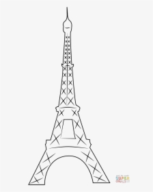 Eiffel Tower Silhouette Png Pic - Eiffel Tower Outline, Transparent Png, Transparent PNG