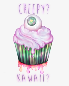 Eye Clipart Cupcake - Cupcake Creepy, HD Png Download, Transparent PNG