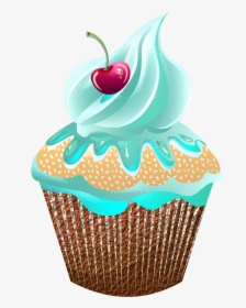Collection Of Free Cupcakes Drawing Realistic Download - Transparent Background Cupcake Logo, HD Png Download, Transparent PNG