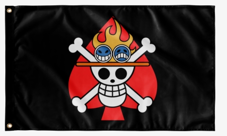 One Piece Pirate Flag Logo - One Piece Flag, HD Png Download , Transparent  Png Image - PNGitem