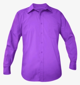 Transparent Button Down Shirt Png - Long-sleeved T-shirt, Png Download, Transparent PNG