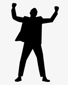 Silhouette Businessman Arms Free Picture - Body Language Png, Transparent Png, Transparent PNG