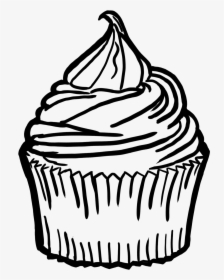 Drawing Detail Cupcake Transparent Png Clipart Free - Cupcake Drawing Png, Png Download, Transparent PNG