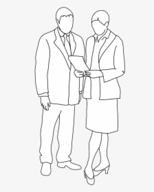 Business Man And Business Woman - Business Man White Silhouette Png, Transparent Png, Transparent PNG
