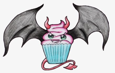 28 Collection Of Evil Cupcake Drawing - Cartoon, HD Png Download, Transparent PNG