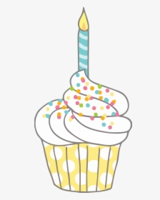Transparent Cupcake Clipart Png - Small Birthday Cake Clip Art, Png Download, Transparent PNG