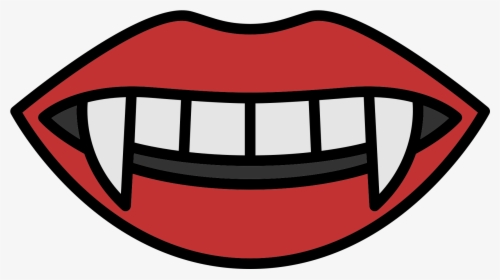 Cartoon Vampire Teeth Png, Transparent Png, Transparent PNG