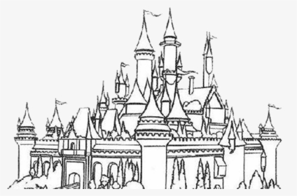 simple disney castle drawing