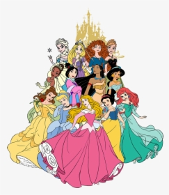 Cinderella Castle Disney Princess Symbols Clipart Collection - All 13 Disney Princesses, HD Png Download, Transparent PNG