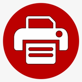 Photo Booth Printer Icon - Red Printer Icon Png, Transparent Png, Transparent PNG